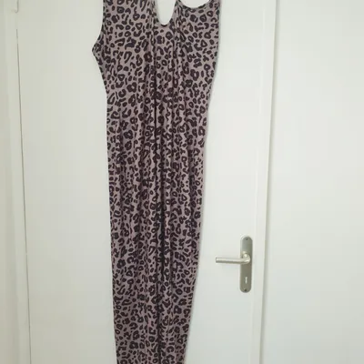 Robe longue été léopard L